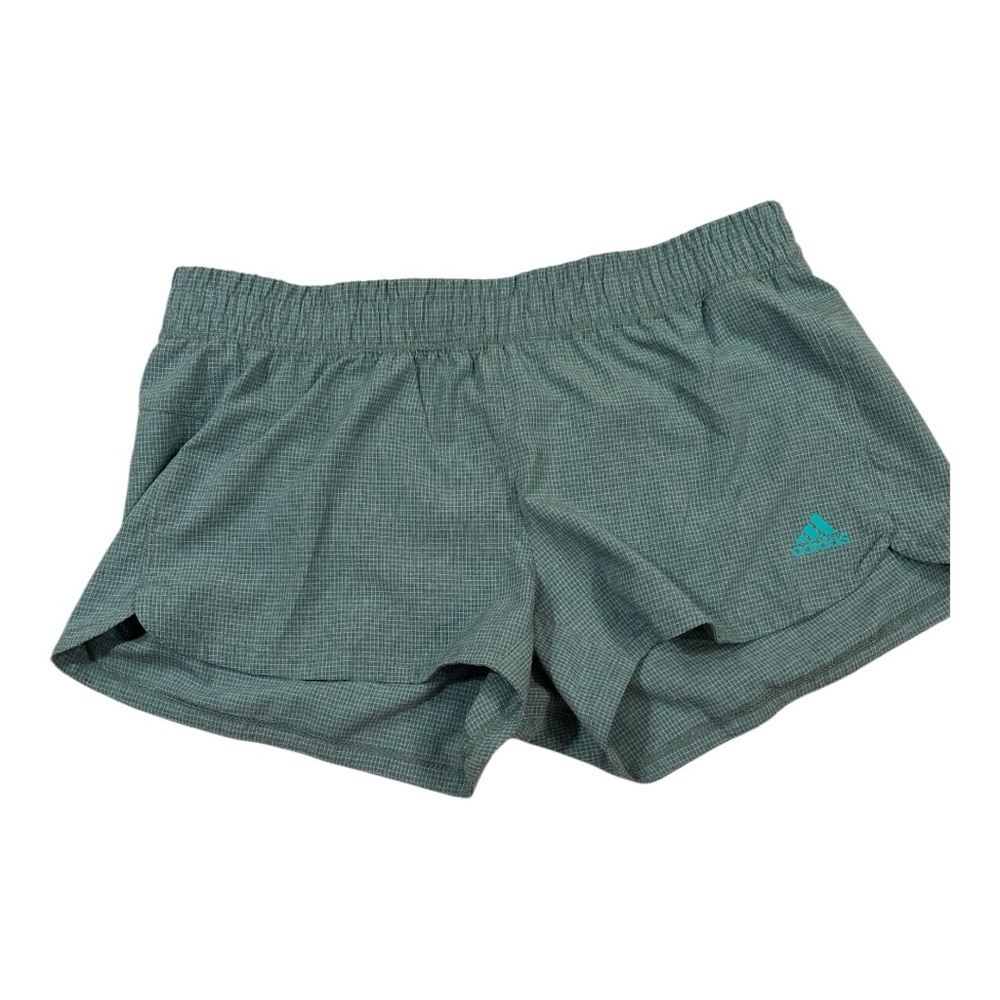 Adidas Green Athletic Shorts Lightweight Breathable. Size medium